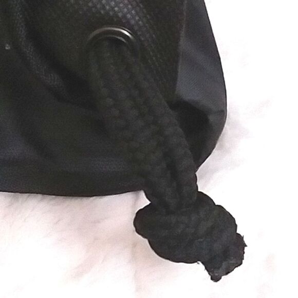 Adidas Sackpack Drawstring Backpack Black White 18X13X4 - Picture 11 of 14